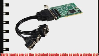 StarTech.com 4 Port PCI RS232 Serial Adapter Card with 16550 UART (PCI4S550)