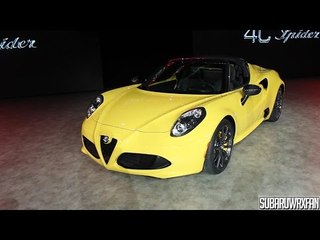Alfa Romeo 4C Spider Design and Discussion: Detroit 2015