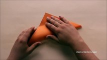 Papier falten: Origami Blume basteln - Einfache Blüte - Frühlingsbasteln