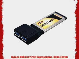 Bytecc USB 3.0 2 Port ExpressCard : BTU3-EC200