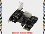 SEDNA - PCI EXpress 3 Ports 1394A (Firewire) Adapter card (TI) with Low Profile Bracket