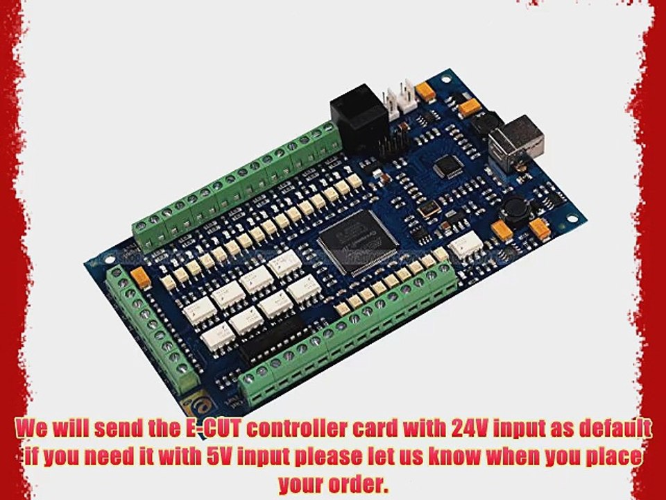 4 Axis USB CNC Mach3 E-CUT Motion Controller Card Interface Breakout Board 1Mhz