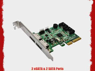 HighPoint RocketRAID 642L 2 SATA 6Gb/s and 2 eSATA 6Gb/s Ports PCI-Express 2.0 x4 SATA III