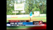 Survivor Suzy Bock talks with KMTR, throws first pitch at PK Park