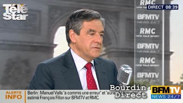 Bourdin direct : François Fillon réagit à la polémique Valls-Finale Barca