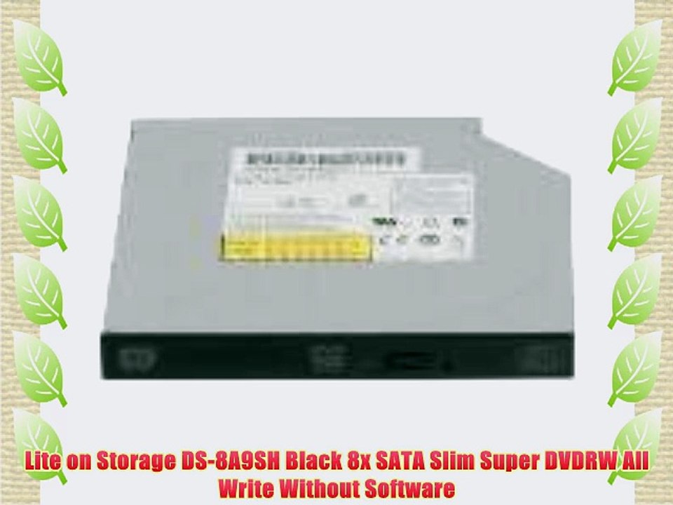 Lite on Storage DS-8A9SH Black 8x SATA Slim Super DVDRW All Write Without Software