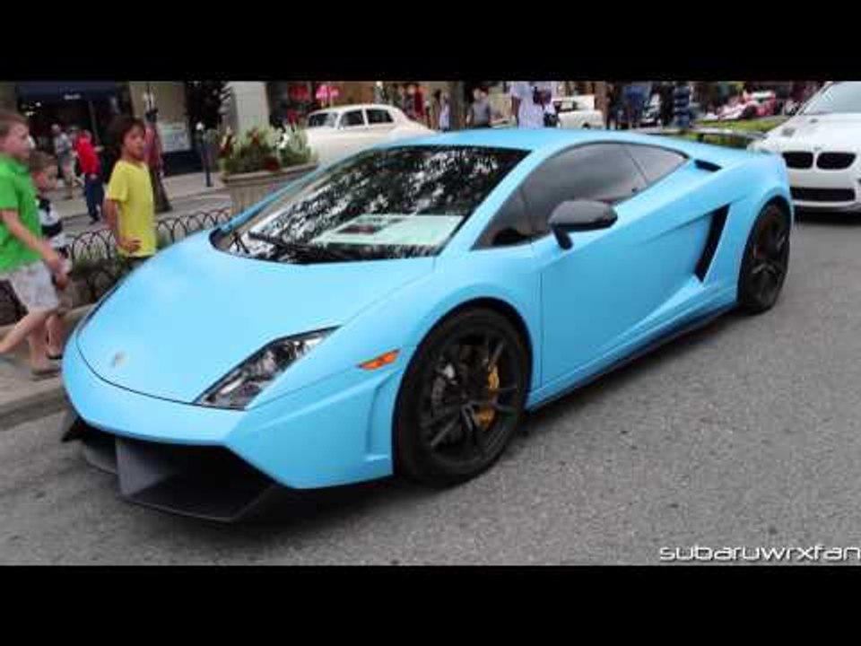 Matte Blue Lamborghini LP570 Superleggera Revs!