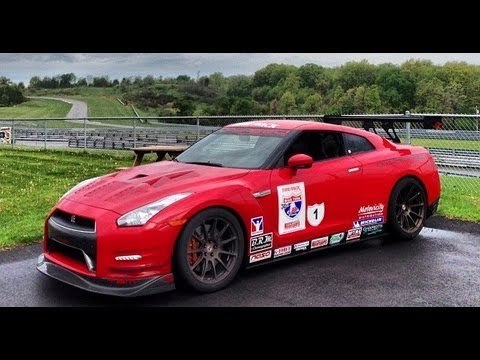 TopSpeed Motorsports GT-R Flybys at One Lap of America 2013 at Pitt Race