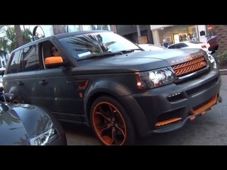 Girls Driving Hamann Range Rover "Orange Rover!"