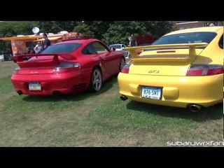 LOUD Rev Battle! Porsche 911 Turbo vs. GT3!