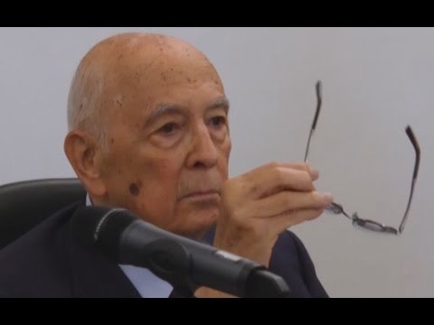 Napoli - Napolitano ricorda Minervini: All'epoca grandi progetti per il Sud (08.06.15)