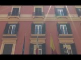 Napoli - Falso allarme bomba al Palazzo del Consiglio Comunale (08.06.15)