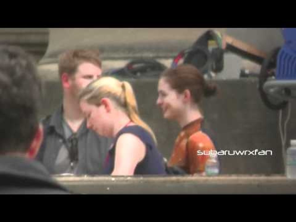 Anne Hathaway on The Dark Knight Rises Set!