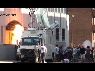 Blackgate EXPLOSION! (Filming The Dark Knight Rises)