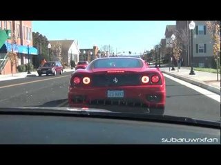 Following a Ferrari 360 Modena in my Spec B!