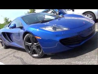 Blue McLaren MP4-12C