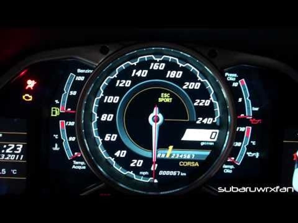 Exclusive! Aventador Interior Features! Gauges, Engine Start Button and Open Doors!