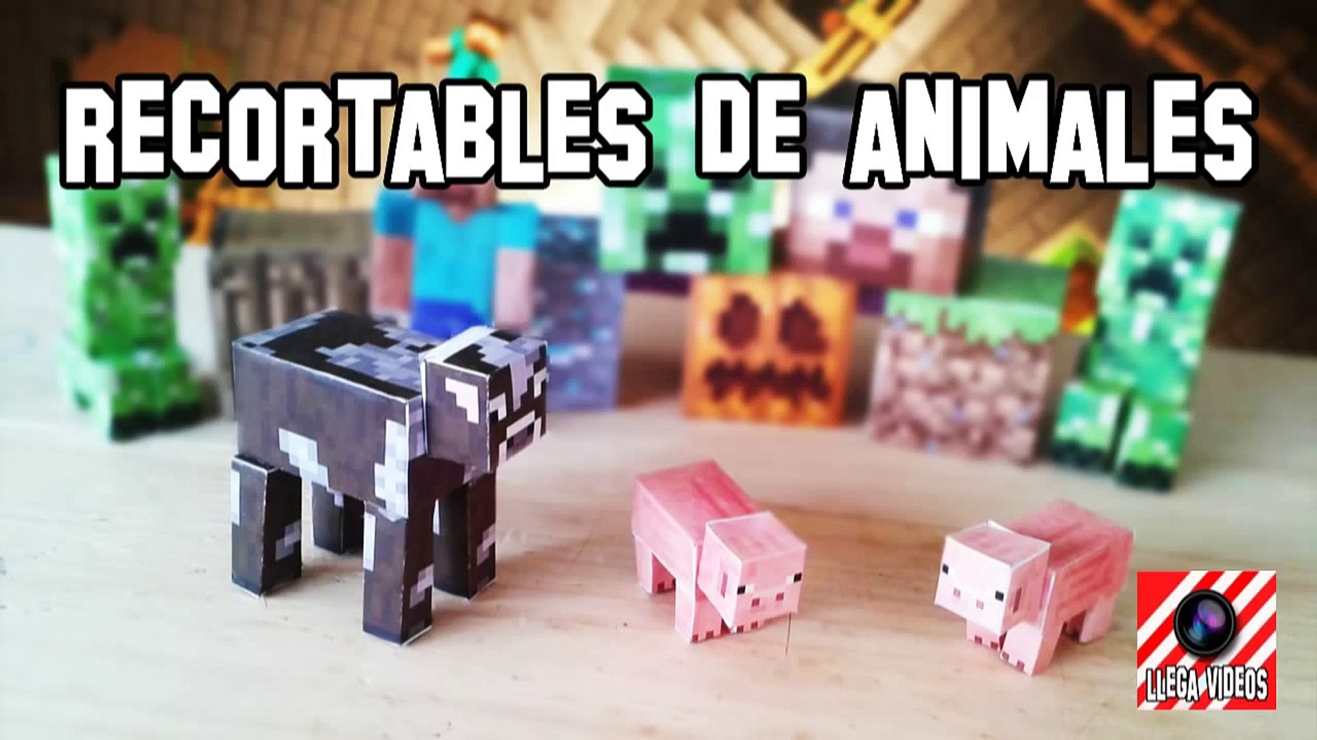 Como Hacer los Animales de Minecraft PaperCraft - video Dailymotion