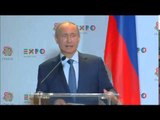 Milano - Expo 2015: conferenza stampa Renzi-Putin (10.06.15)