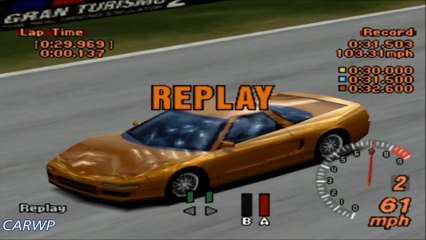 Tải video: Gran Turismo 2 60 FPS IA-3 Acura NSX Type S Zero 284 cv @ Curvas em Apricot Hill