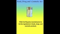 Federal Food, Drug & Cosmetic Act: U.S. History Project