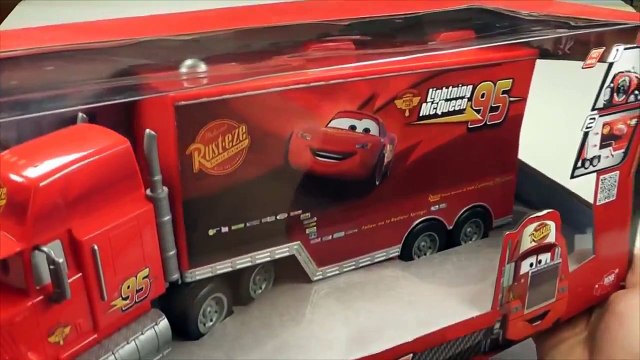 2 RC Pixar Cars MACK TRUCK & LIGHTNING MCQUEEN Disney Pixar RC cars