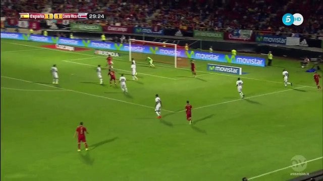 Fábregas Goal 2:1 | Spain vs Costa Rica 11.06.2015