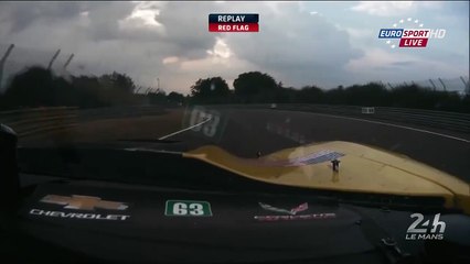 24h of Lemans 2015 Qualifying 2 Magnussen Big crash