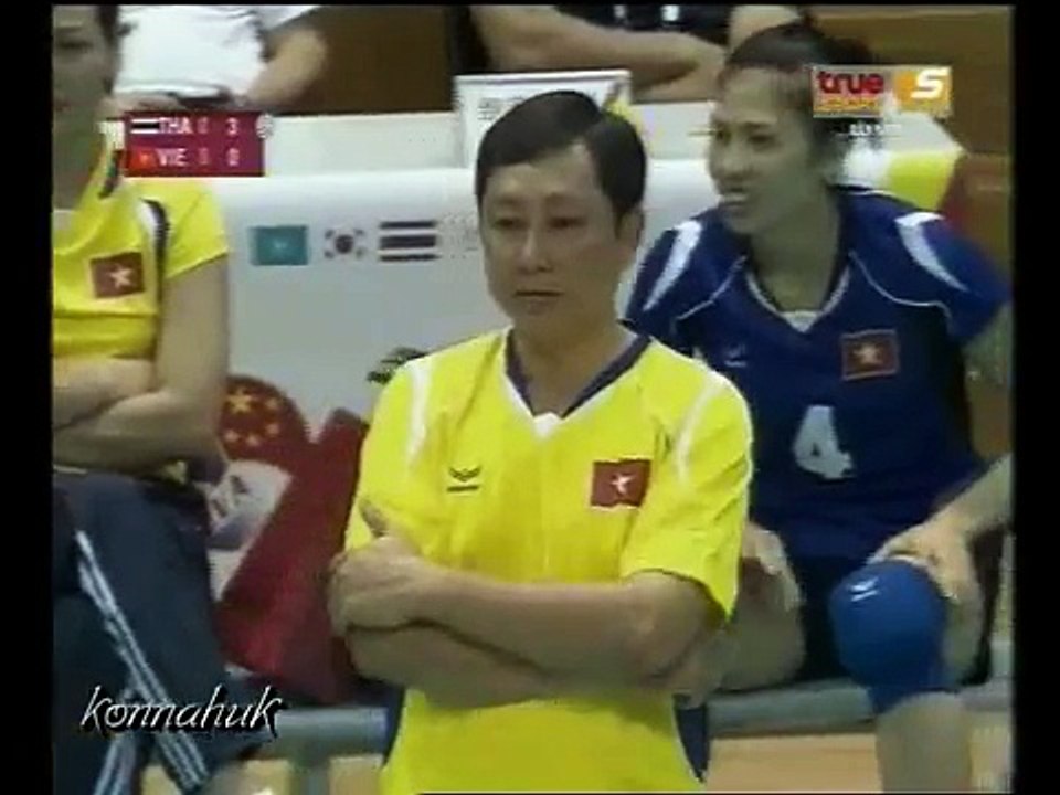 2010 AVC Women's Volleyball '' Thailand vs Vietnam ''Set 1 1/3