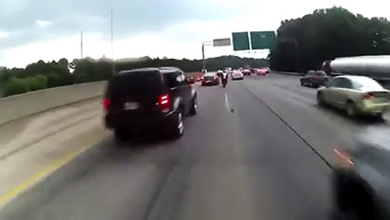 When Motorcycle Lane Splitting Goes Wrong