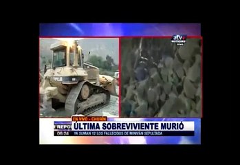 Churín: Murió última sobreviviente de minivan sepultada por alud [Video]