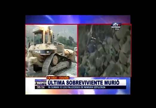 Churín: Murió última sobreviviente de minivan sepultada por alud [Video]