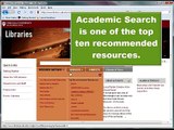 Expert Searching Tips: Academic Search