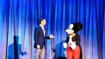 Disney D23 Expo   Tom Staggs, Chairman of Walt Disney Parks & Resorts chats with Mickey