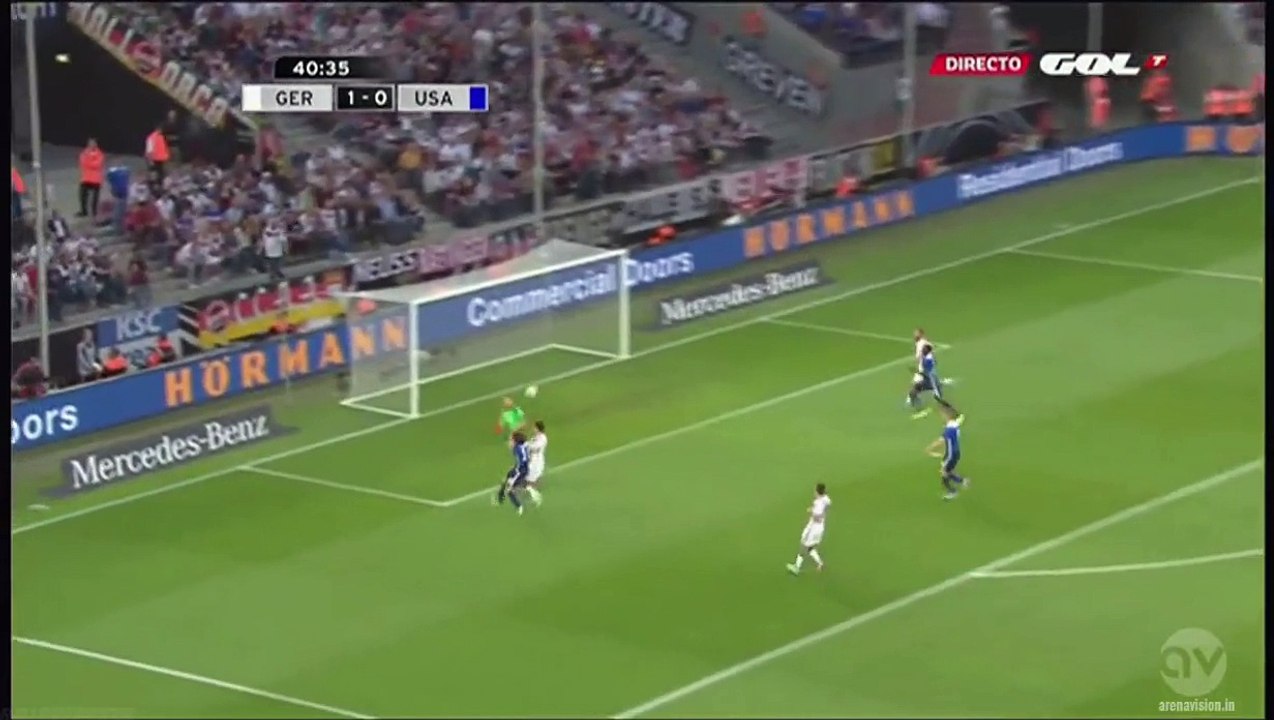 Mikkel Diskerud Goal 1:1 | Germany vs USA 10.06.2015