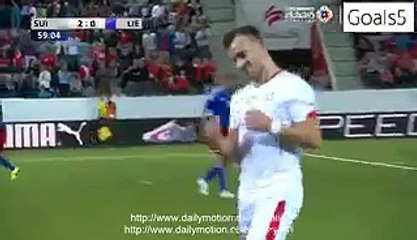 Xherdan Shaqiri Goal Switzerland 2 - 0 Liechtenstein Friendly Match 10-5-2015