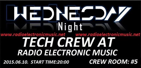 Tech crew at radio electronic music present crew room #5