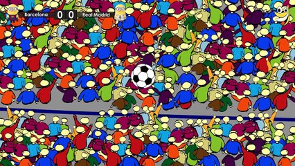 Barcelona vs Real Madrid - Minions Football Game - Funny Cartoon [HD]