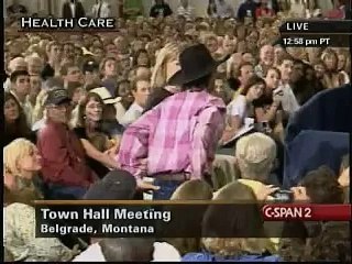 Obama Townhaller On Employees "Sitting In Cubicles On Their Butts"