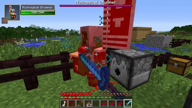 Minecraft MUSICAL INSTRUMENTS MOD THE POWER OF MUSIC! Mod Showcase
