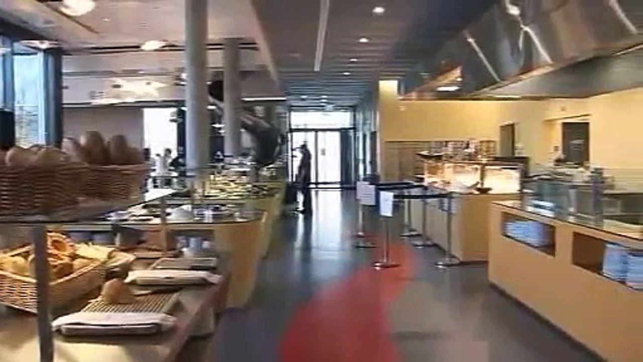 Sliding into work at Google HQ.