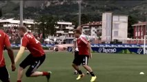Guardiola joins in Bayern Munich tiki-taka training session