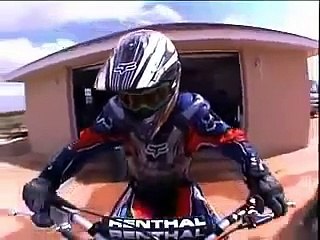 James Stewart Practice Session on a 125