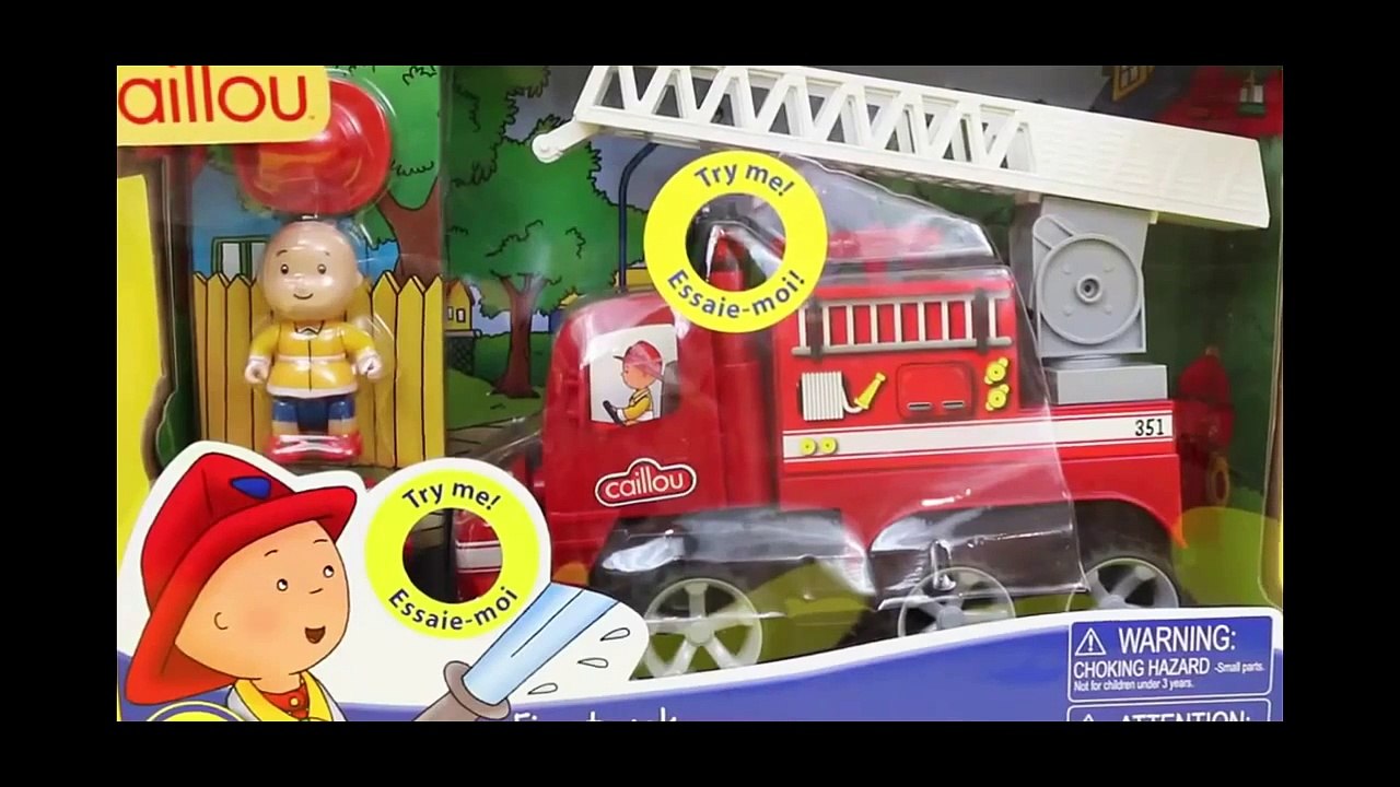 Peppa Pig, Mickey Mouse, Caillou and Paw Patrol Fire Trucks Toy Review by DisneyCarToys - MertaCeyo
