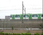 Vista de uno de los coches Metrópolis del Metro de Lima en Villa el Salvador-Lima
