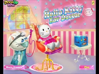 Hello Kitty Ear Doctor Game Video for Little Kids-Hello Kitty Games Online