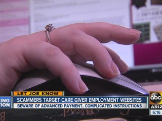 Scammers target caregiver employment websites