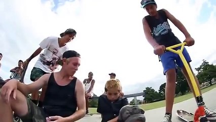 WASTED 8 YEAR OLD KID WHO SMOKES WEED DRUNK AT SKATEPARK