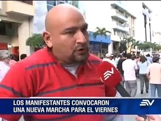 Marchas a favor y en contra del Gobierno en Guayaquil
