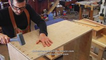 Curly Cherry Chest of Drawers building process by Doucette and Wolfe Furniture Makers